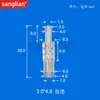 Conector de Manguera de Silicona Recto de Diámetro Variable 1.5-3.2 con Adaptador de Extremo Dentado