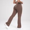 Europa y Estados Unidos Amazon transfronterizo TIKTOK cintura cruzada deportes al aire libre ocio pantalones acampanados ajustados pantalones de yoga mujer