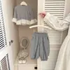 Calça Casual Estilo Coreano Nova para Meninas na Primavera e Outono, Calça Longa Versátil da Moda para Bebês, Calça de Bolinhas para Passeios de Bebê