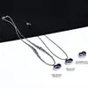 Colgante en Forma de Corazón de Terahertz Jingyao Silicio Policristalino Mineral Energético Titanio Colgante Hertz Cadena para Clavícula para Mujeres y Hombres Derrite el Hielo Rápidamente