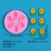 Flor Margarida Aromaterapia Gesso Etiqueta Molde de Silicone Girassol Chocolate Fondant Biscoito Decoração Molde de Bolo