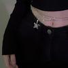 Corrente de Cintura Versátil de Alta Moda para Mulheres, Corrente de Liga Metálica Combinada com Saias, Corrente Acessório de Cintura, Corrente de Cintura Sexy Borboleta com Strass Y2K