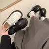 Nuevos Zapatos de Cuero Pequeños Estilo Retro Británico de Comercio Exterior Primavera/Verano 2026 Zapatos de Plataforma Versátiles para Mujer para Comercio Electrónico Transfronterizo