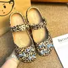 Zapatos de ballet con estampado de lunares estilo Ins, leopardo KT, accesorios para DIY, dijes de zapatos de moda y versátiles, hebillas decorativas para zapatos con agujeros