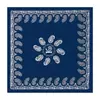 Lenço de Seda Paisley 90cm para Mulheres, Moderno e Versátil, Estilo Europeu e Americano, Lenço de Cabeça Paisley Imitação de Seda Atacado