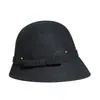 Rongmei 2026 Nuevo Sombrero Clásico Hepburn Transfronterizo con Ala Curva, Sombrero de Mezcla de Seda y Lana, Elegante Sombrero de Estilo Francés