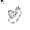 Anillo de Nudo de Bruja de Plata 925 Chapada, Lujo Ligero, Sensación de Alta Gama, Diseño de Nicho, de Moda, Incrustado con Diamantes de Piedra de Nacimiento, Anillo Celta