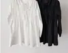 Chic Coreano Estilo Coreano Nuevo Principios de Primavera Moda Francesa Con Cordones Cuello en V Plisado Suave Babydoll Vestido Corto