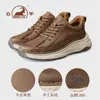 Zapatos de Piel de Carnero Hechos a Medida Transfronterizos para Hombre, Estilo Nuevo, Cómodos Zapatos Casuales de Piel Genuina para Hombre, Zapatos Deportivos de Alta Gama Resistentes al Desgaste Antideslizantes para Hombre