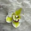 Flor de imitação diy nova caixa de doces chinesa com presente manual pequeno cymbidium adorno de cabelo grampo de cabelo acessórios pequena magnólia filme