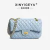 Bolsa Feminina de Luxo Estilo Chanel 2026 Nova Moda Versátil Acolchoada Transversal Casual Simples de Ombro Pequena Quadrada