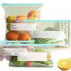 Bolsa para conservación de alimentos con cierre deslizante, bolsa sellada engrosada para refrigerador, porcionamiento de frutas, verduras y carne, bolsa de almacenamiento autosellable con cierre