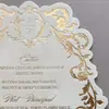 Tarjeta de menú de terciopelo de corte especial con relieve dorado de lujo para bodas, banquetes y cenas de estilo occidental; menú de papel para fiestas y eventos