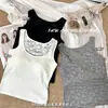 Top sin mangas de tirante ancho con espalda completa de encaje, camisola de encaje para mujer, adecuada tanto para llevar por dentro como por fuera, con copas en el pecho, 3586