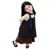 Conjunto de Ropa Estilo Mori para Niñas 2026 Primavera y Otoño Nuevo de Moda Estilo Coreano Conjunto de Vestido Chaleco de Lunares en Capas y Falda