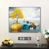 Pintura Decorativa Moderna de Caixa de Medidor Elétrico de Luxo Leve, Pintura para Pendurar Caixa de Distribuição Sem Furos, Capa de Caixa de Corrente Fraca para Sala de Jantar, Arte de Parede para Caixa de Interruptor Elétrico