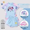 2026 Nuevo Traje de Baño Kpop Demon Slayer para Niñas Traje de Baño Infantil de Secado Rápido de Dos Piezas Moderno para Niños Mayores