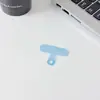 TPU Suave Teléfono Móvil Junta Antiperdida Cordón de Conexión Tarjeta Perforación Libre Adhesivo Fuerte para la Parte Trasera Clip de Fijación Universal Accesorios