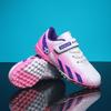 Sapatos de Meninos Outono Novo Estilo Sapatos de Futebol de Couro para Meninos e Meninas de Meia-Idade e Mais Velhos Velcro Antiderrapante Sapatos Esportivos