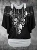 Ropa de dos piezas falsas de manga corta más vendida transfronteriza, Ropa de mujer de primavera, Tops adelgazantes, Camisetas básicas, Tops de chica popular