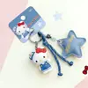 Llavero original de HelloKitty con animación Flip TV, práctico llavero de gato con cuentas de dibujos animados