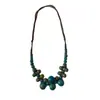 Collar de Cerámica con Cuentas Estilo Étnico de Moda Gargantilla Bohemia Collar Colorido de Piedra Triturada Diseño de Nicho para Mujer