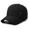 Sombrero de invierno para hombres de mediana edad y ancianos, sombrero a prueba de viento, gorra de béisbol a prueba de frío, gorra de pato extra gruesa con terciopelo, protección para las orejas, sombrero de algodón cálido