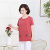 Camiseta de Algodón de Manga Corta de Verano para Mujeres de Tallas Grandes, Talla Extra Grande, Top Básico Elegante