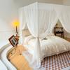 Mosquiteras de pie Palace 2025, estilo princesa, de tres puertas, para cama, estilo antiguo, de alta calidad, con cifrado de gasa antimosquitos.