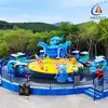 Equipo Giratorio de Agua Tiburón Luchador Isla - Material Duradero de Fibra de Vidrio Venta Directa de Fábrica Equipo de Diversión para Parques