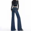 Jeans de Niña Naranja #Color Sólido Gama Alta Estilo Spicy Girl Micro-Campana para Mujer Cintura Alta Elásticos Adelgazantes Levanta Glúteos Versátiles de Campana Tendencia
