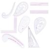 Regla de código de ropa, herramienta auxiliar para fabricar placas de ropa, regla de medición para pintura de ropa de múltiples especificaciones, regla de corte