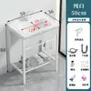 Lavatório de Chão para Varanda Lavatório Integrado de Cerâmica para Banheiro Lavatório Simples de Suporte Impermeável Tamanho Pequeno