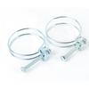 Manguera de alambre de acero galvanizado con doble abrazadera de acero y acero inoxidable, directa de fábrica transfronteriza