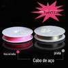 Fio de aço colar corda diy cristal pulseira corda trançada comprimento 2 metros