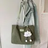 Bolsa de estudante universitária para mulheres, novo estilo minimalista 2026, bolsa de ombro moderna de grande capacidade, bolsa tote simples para o dia a dia