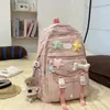 Mochila Coreana Ins Nueva de Aspecto Elegante, Fresca y Dulce para Estudiantes de Secundaria y Preparatoria, Multicompartimentos, Ligera, Gran Capacidad