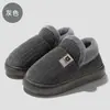 Pantuflas de Algodón de Terciopelo Otoño e Invierno para Hombre, Bolsas Gruesas de Felpa para Parejas para el Hogar Interior, Pantuflas de Algodón Antideslizantes de Suela Gruesa para Mujer, Venta al por Mayor