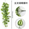 Atacado Hera Verde Pendurada na Parede Plantas Artificiais Trepadeiras Decorativas Plástico Flores Artificiais Trepadeiras para Sala de Estar Penduradas na Parede Interna Cestas de Flores