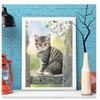 Mais vendido da Amazon DIY pintura de diamante gato pavão diamante completo ponto cruz pintura decorativa para sala de estar fabricantes de atacado transfronteiriços