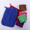 Toalha de mão lisa, toalha de mão infantil fofa, de lã coral, absorvente e macia para pendurar na cozinha, para limpeza