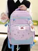 Mochila Escolar de Nuevo Modelo Transfronteriza para Estudiantes de Primaria de 6 a 12 Años, Ligera, que Reduce la Carga, Protectora de la Columna Vertebral, Mochila Infantil de Dibujos Animados para Niña