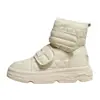 Botas de Nieve de Suela Gruesa para Mujer 2026 Nuevas de Invierno Versátiles Botas de Caña Alta Forradas de Lana para Uso en Exteriores Zapatos de Algodón Impermeables Cálidos para Mujer