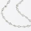 Colar de borla de diamante longo elegante francês transfronteiriço oco em forma de coração mostrar colar mulheres