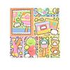 Libreta de notas sencilla con dibujos animados, original, estilo Ins, con diseño de rasgable para estudiantes, con colores vivos y decorativa.