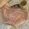 Bragas Sexis de Encaje Semi-Transparente Estilo Francés, Pura Pasión, Transpirables y Cómodas, Braguitas para Mujer con Refuerzo de Algodón Puro