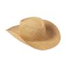 Sombrero vaquero de paja de ala ancha con pliegues, informal, de moda, para primavera y verano, sombrero para el sol para exteriores y playa