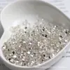 Novas contas de arroz com furo quadrado mágico preenchidas com prata de 2 3 4 mm, contas DIY feitas à mão, contas soltas, materiais para acessórios de joias