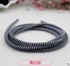 Cuerda de protección para cable de datos de teléfono móvil de 1,4 metros, cuerda de protección para cable de datos de tres colores, resorte de protección para cable de auriculares tres en uno
