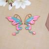 Accesorios de joyería DIY aleación colgante de mariposa de aceite de doble cara corona clásica para el cabello adorno material accesorios